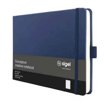 SIGEL Conceptum bilježnica A5 vodoravno točkasta mreža tamnoplava tvrdi uvez 132 stranice CO207