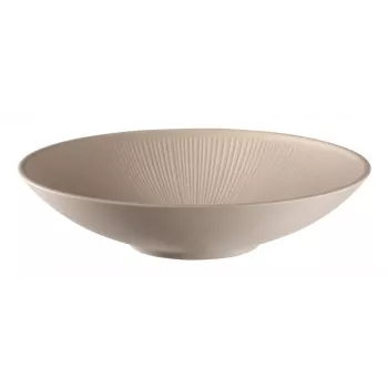 APS NERO Deep Dinner Plate 300 mm Sand Melamine, Stackable, Dishwasher Safe, Heat Resistant (1 Piece) 85415