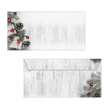 Sigel 50 božićnih omotnica Scandinavian Christmas DIN long bez prozora