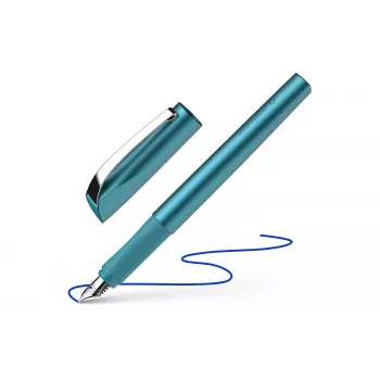 Schneider Ceod Shiny Fountain Pen Teal Medium Nib 50-168657