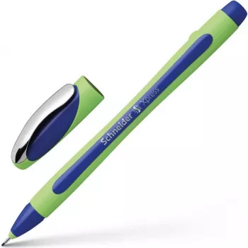 Schneider Xpress Fineliner Pen Blue - Water-Based Ink, 0.8 mm Fibre Tip 19003