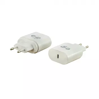 E+P AC211 1-Port USB-C zidni punjač 25W USB PD 3.0 PPS bijeli