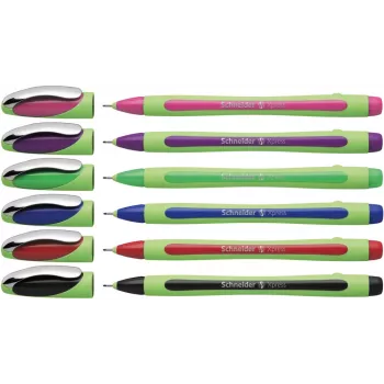 Schneider Xpress Fineliner Assorted Colours 0.8 mm (Pack of 6) 190086