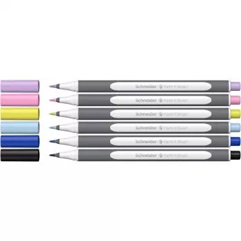 Schneider Paint-It 070 set flomastera, 6 različitih boja, 1 mm okrugla šiljka, tinta na bazi vode, ventilirana sigurnosna kapica ML07010502