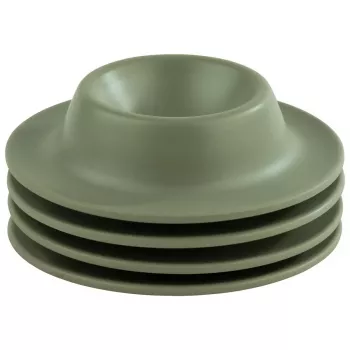APS EGGY Egg Cup Set of 4, Green Melamine, 85 mm Diameter, Dishwasher Safe 85295