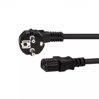E+P SW 14 Cold Appliance Power Cable 2.0 m Black Schuko to IEC C13