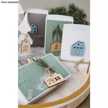Rayher brojevi za adventski kalendar drvo 1-24 prirodni (46812505)