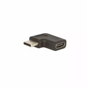 E+P CC377 USB-C Angle Adapter 270° U-Shape USB-C Male to USB-C Female 10Gbps 100W PD 4K60Hz Black