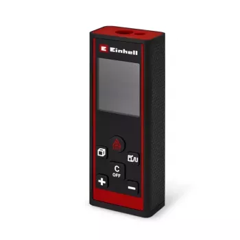 Einhell TC-LD 60 R laserski daljinomjer 60 m domet, površina, volumen, Pitagora, IP54, osvijetljeni LCD, Soft Grip, uključuje torbicu i baterije 2270082