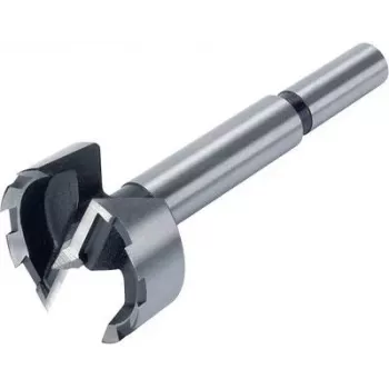 Wolfcraft 1002000 Forstner Drill Bit Set, 5 Pieces, 15–35 mm, Carbon Steel, Serrated Cutting Edge, in Plastic Case