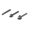 Wolfcraft 2504000 Countersink Set, 3-Piece, 6/12/16 mm, Tool Steel, Cylindrical Shank