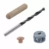 Wolfcraft 2916000 set bukovih tipli 6 mm, 50 užlijebljenih tipli + 4 čelična markera za tiple