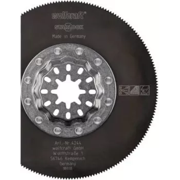 Wolfcraft 4244000 segmentni list pile 85 mm HSS za oscilirajuće multifunkcionalne alate, 1 komad
