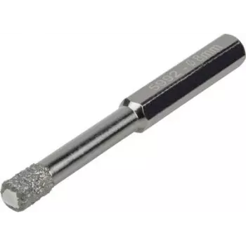 Wolfcraft 5992000 Diamond Drill Bit 6 mm Hex Shank for Tile, Ceramic, Porcelain, Glass