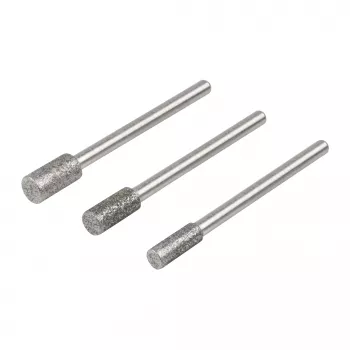 Wolfcraft 5987000 set dijamantnih brusnih svrdla, cilindrični, 3 dijela