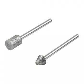 Wolfcraft 5989000 set dijamantnih brusnih svrdla, cilindrična i šiljasto-konusna, 2 dijela