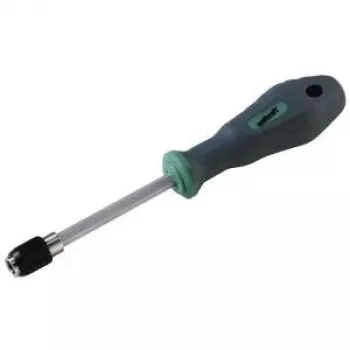 Wolfcraft radionički odvijač za bitove 1/4 inch (6,3 mm) s magnetskim držačem bitova, ergonomska drška od 2 komponente, drška od krom-vanadij čelika, 155 mm duljina 8725000