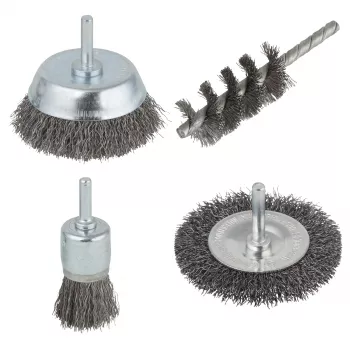 wolfcraft set čeličnih žičanih četki, 4 kom. (2133000)