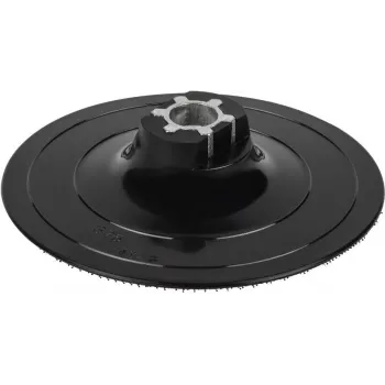 wolfcraft 125 mm čičak brusna ploča s adapterom za steznu glavu i brusnim listom K80 (2285000)