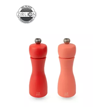 Peugeot Tahiti Pepper and Salt Mill Set, 2 Pieces, 15 cm, Red