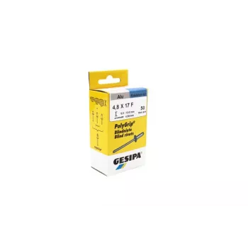 GESIPA PolyGrip® slijepa zakovica 4,8x17mm aluminij/nehrđajući čelik kupolasta glava, 50 komada 1464832