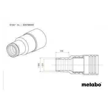 Metabo 630798000 spojna čahura Standard Ø28/35 mm
