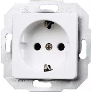 HEINRICH KOPP Schuko Socket Outlet Insert, 1 Module, White 113613087