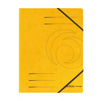 Herlitz easy orga A4 mapa s gumicom, žuta, 5 komada