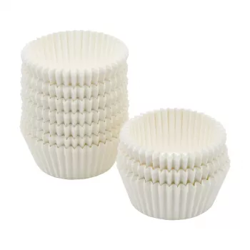 FACKELMANN 21615 kalupi za muffine i cupcakes, masnoćepropusni papir za pečenje, bijeli, promjer 5,0 cm, 250 kom.
