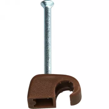 Heinrich Kopp kabelska kopča s čavlom, promjer snopa 4-7 mm, smeđa, 50 komada 342606089