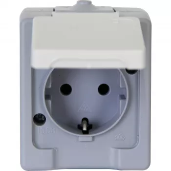 HEINRICH KOPP nadžbukna Schuko utičnica 16A 250V IP44 siva/bijela 100648007