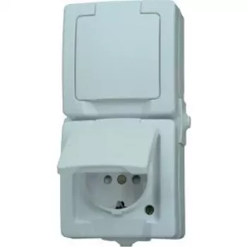 HEINRICH KOPP Paris Schuko utičnica 1x čisto bijela ugrađena 16A 250V IP20 zaštita za djecu 136902009