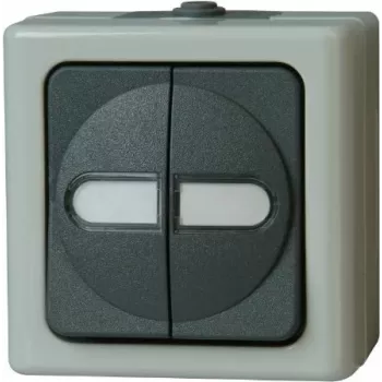 HEINRICH KOPP Series Switch Surface-Mounted Wet-Room Blue Electric Grey 10A 250V 560556003