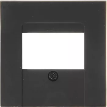 Kopp HK07 TAE Socket Cover Plate, Matt Black, 1-Gang 373150009