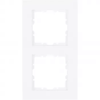 HEINRICH KOPP 406913005 2-Gang Cover Frame HK07 Arctic White