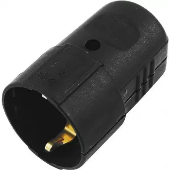 ACCESSORY Schutzkontakt Kupplung Kunststoff sw (3023620A) - Schuko Coupling, IP44, 16A, Black