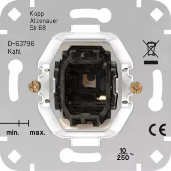 HEINRICH KOPP uložak tipkala za HK05/HK07, aluminij, 1-polni, 250V AC, 10A 504400001
