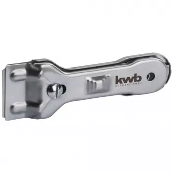 KWB 013810 ravni strugač s oštricom od nehrđajućeg čelika i ergonomskom dvokomponentnom drškom