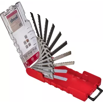 kwb 109180 set listova za ubodnu pilu, 10-dijelni, T-drška, drvo/metal/plastika