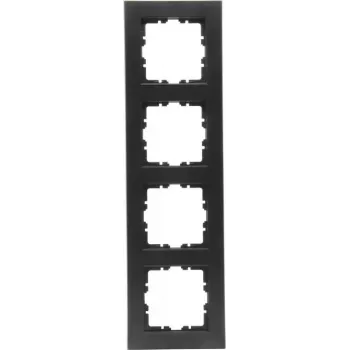 Heinrich Kopp HK07 okvir poklopca 4-modula, crni mat 402850003