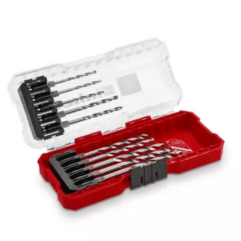 Einhell 108723 Metal Twist Drill Bit Set, 10-Piece, 2-6.5 mm, HSS, DIN 338