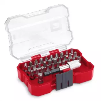 Einhell 32-dijelni set odvijačkih bitova s magnetskim držačem bitova, S2 čelik, PH/PZ/utor/Torx/imbus, 1/4 inch šesterokutna drška 118693