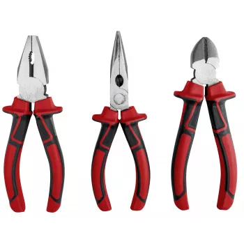 kwb 381090 Pliers Set 3-Piece (Combination, Side Cutting, Long Nose)
