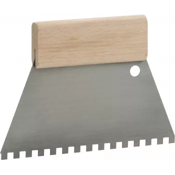 kwb 032818 nazubljena gleterica B11 od nehrđajućeg čelika 280mm s drvenom ručkom
