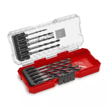 Einhell 108733 Wood Twist Drill Bit Set 10-Piece 3-8 mm