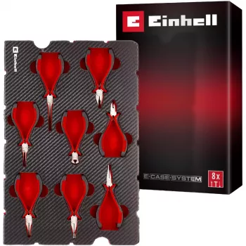 Einhell 370523 E-Case uložak za alat – 8-dijelni set preciznih kliješta za E-Case S-F