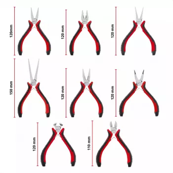 Einhell 370523 E-Case uložak za alat – 8-dijelni set preciznih kliješta za E-Case S-F