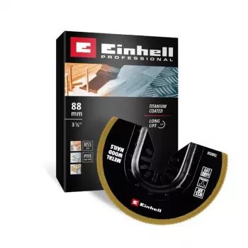 Einhell 708058 BIM-TI 88 mm bimetalni polukružni list pile za uranjanje za oscilirajuće multi-alate