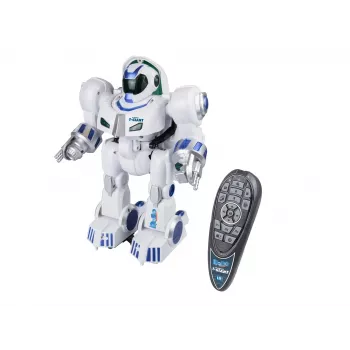 Revell Control T-Giant RC robot - 2,4 GHz, bacač pjenastih diskova, LED efekti, bijelo/sivo/narančasto 24700