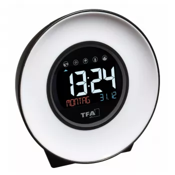TFA Dostmann 60.2023.02 Quartz Alarm Clock White